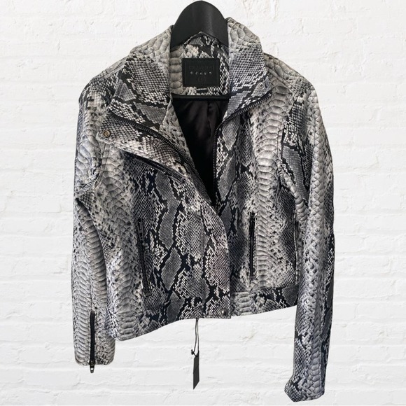 Blank NYC Jackets & Blazers - NEW NEW Blank NYC snake print leather jacket